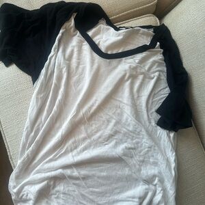 Black and White Oversized Brandy Melville Tee
